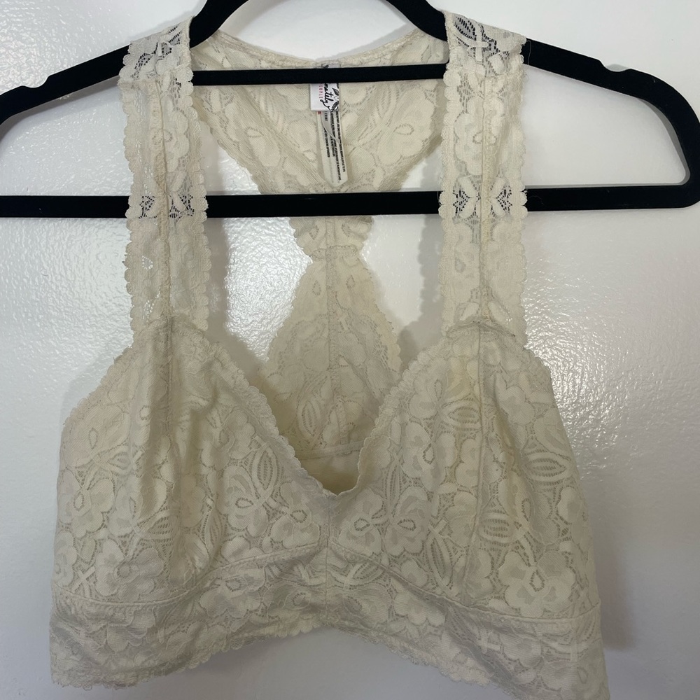 Free People Lace Racerback Bralette
